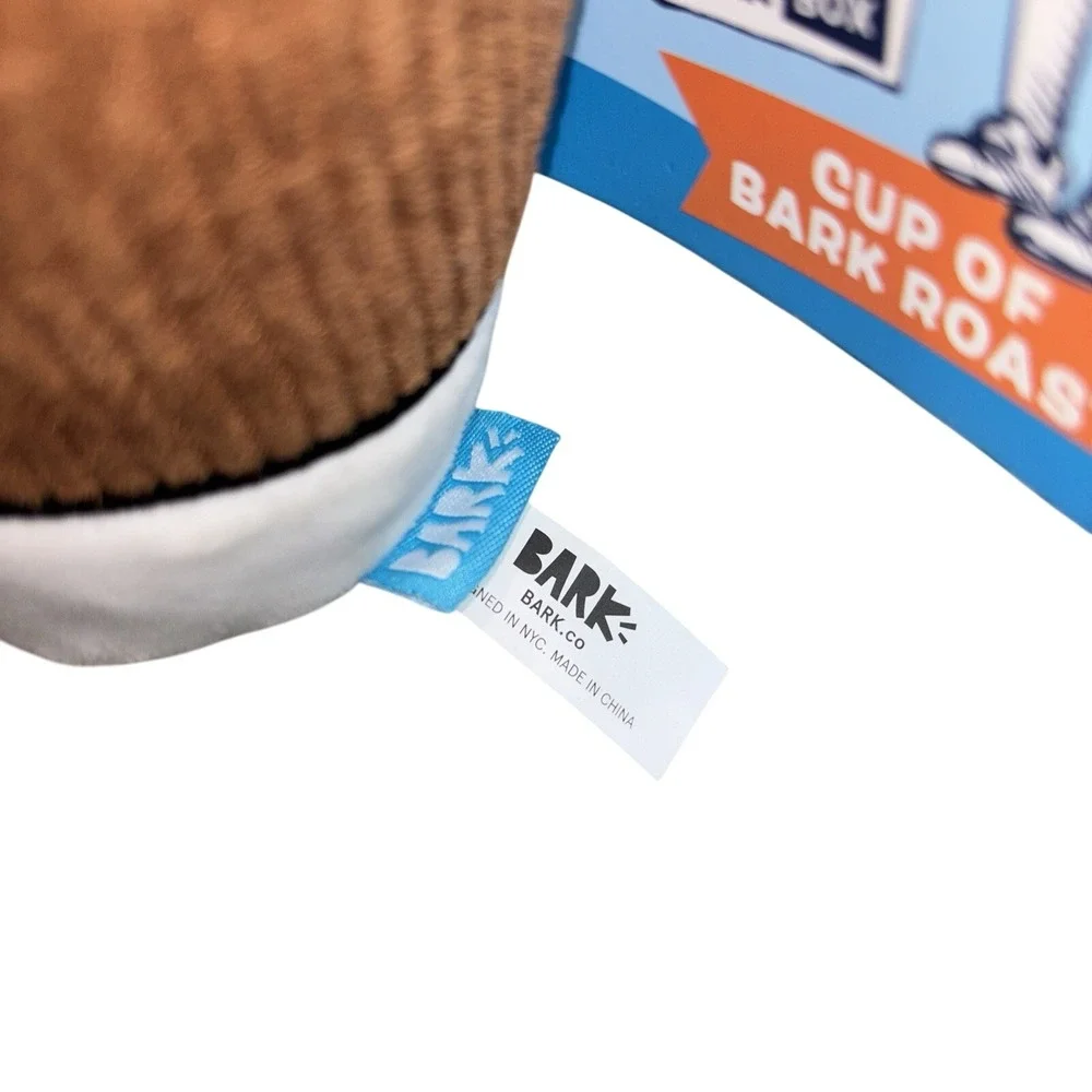 BARK Dog Toy Cup Of‎ Bark Roast Plush - New
